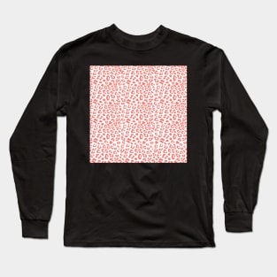 Living Coral Leopard Animal Print Long Sleeve T-Shirt